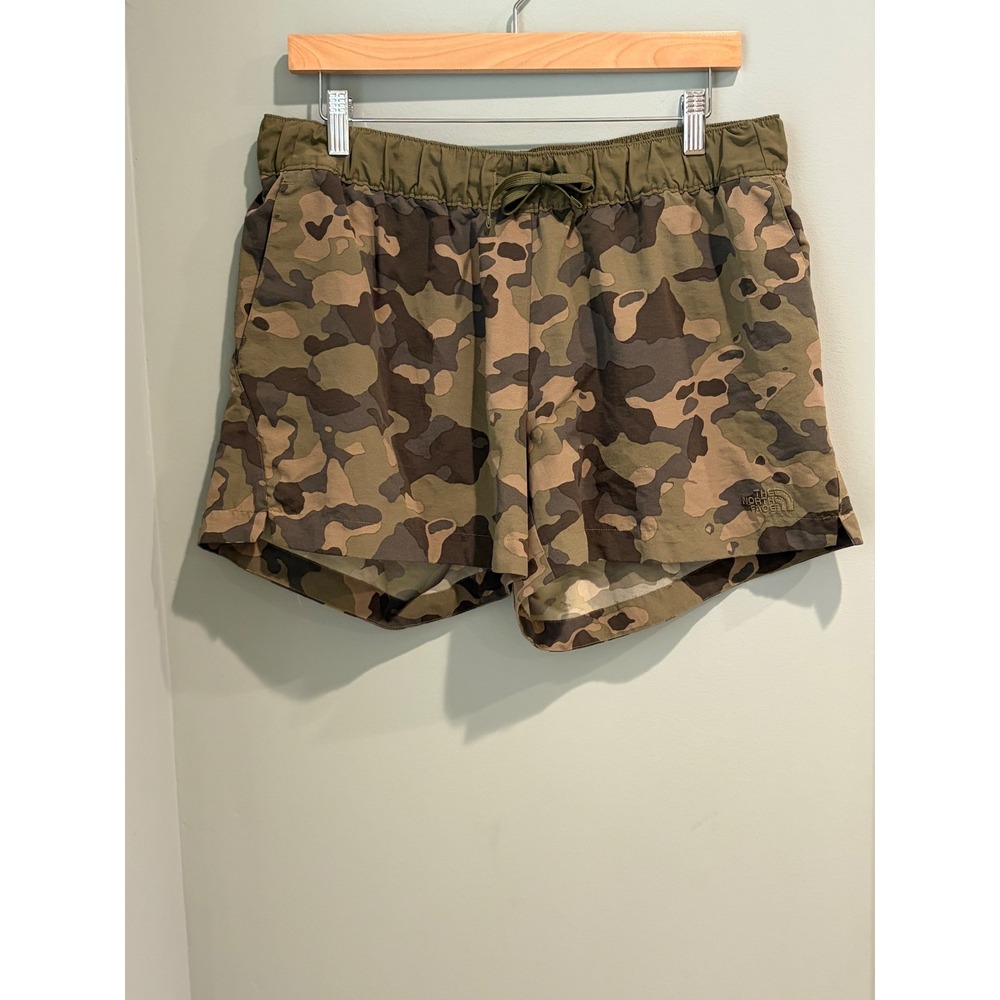 The North Face Womens Class V Camo Shorts Size Large Drawstring